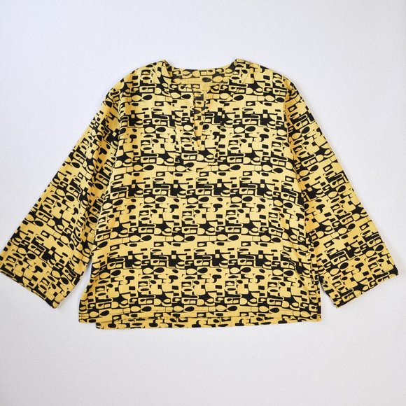 Vintage 1970s Bell Sleeve Tunic - Picture 1 of 14